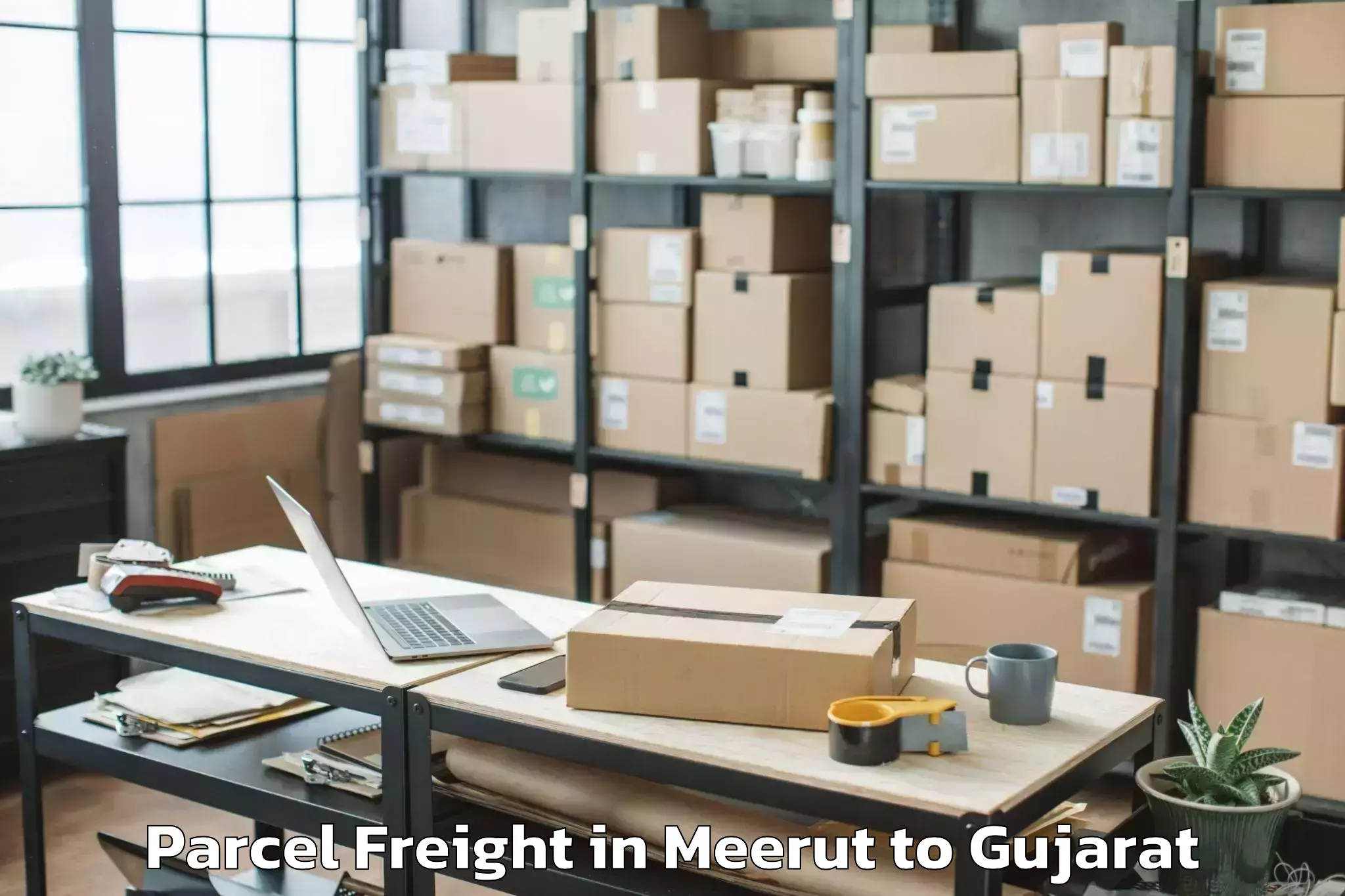 Get Meerut to Bantva Parcel Freight